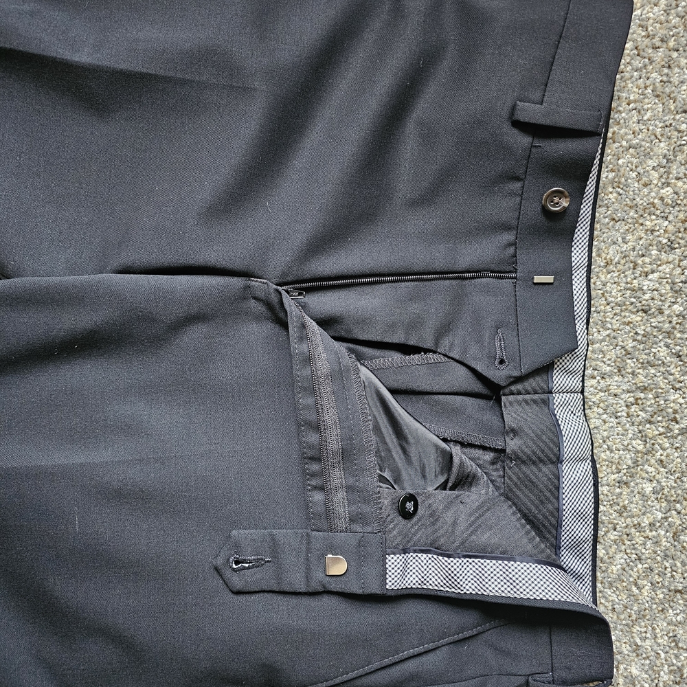 Chaps Black Wool Blend Dress Pants - Picture 5 of 5